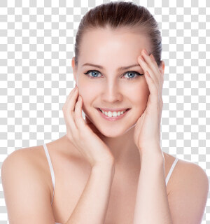 Face Scar Png Girl Model Face Scar Removal  Laser Acne   3 Areas Of Botox  Transparent Png