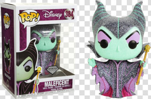 Maleficent Diamond Glitter Us Exclusive Pop Vinyl Figure   Funko Pop Maleficent Diamond  HD Png Download