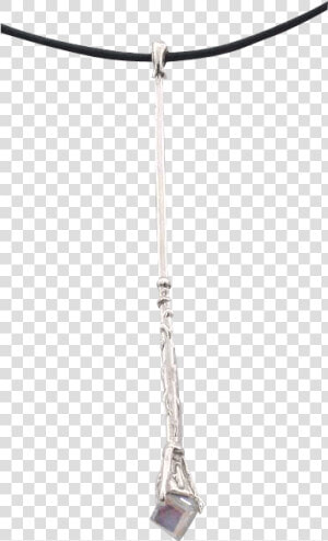 Sterling Silver Wizard Staff Necklace   Silver  HD Png Download