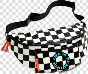 Checkerboard Slingbag W Leather Zip Pulls   Png Download   Urban Outfitters Checkered Fanny Pack  Transparent Png