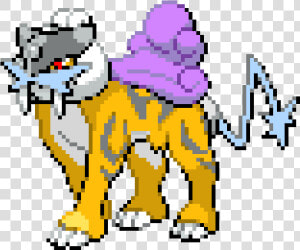 Pixel Art Pokemon Raikou  HD Png Download