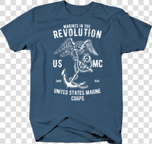 Marines In The Revolution Marine Corps Eagle And Anchor   Marine T Shirt Design  HD Png Download