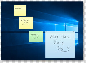 Sticky Notes   Windows Vista Sticky Notes  HD Png Download