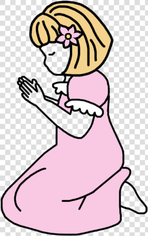 Praying Girl Christian Religious Prayer Plaque Gift   Girl Praying Cartoon  HD Png Download