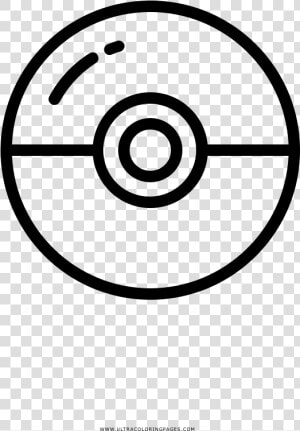 Pokeball Coloring Page   Pokeball Para Colorear Facil  HD Png Download