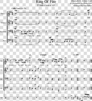 Ring Of Fire   Pentatonix Can T Help Falling In Love Sheet Music  HD Png Download