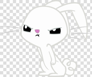 Angry Clipart Rabbit   White Angry Bunny Cartoon  HD Png Download