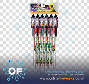 Merlin Rocket Pack   Standard Fireworks Rockets Uk  HD Png Download