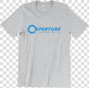 Aperture Laboratories Blue Logo T shirt   T shirt  HD Png Download