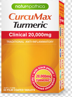 Curcumax Clinical 20 000mg   Naturopathica Curcumax Turmeric Clinical 20000mg 60  HD Png Download