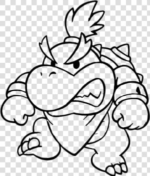 Bowser Jr Coloring Pages   Baby Bowser Coloring Pages  HD Png Download