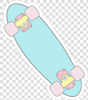  tumblr  pennyboard  mint  rosa  sticker  skateboarding   Skateboard Tumblr Sticker  HD Png Download