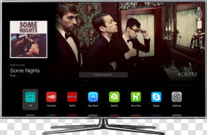 002 Samsung D8000 Front1   Apple Tv Os Concept  HD Png Download