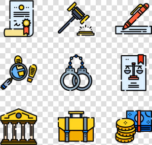 Law And Justice   Work Ethic Icons  HD Png Download