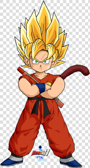 Kid Goku Ssj By   Super Saiyan Goku Kid  HD Png Download