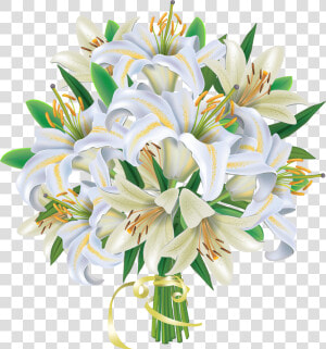 Lily Clipart Floral   Clipart Flowers Bouquets Png  Transparent Png