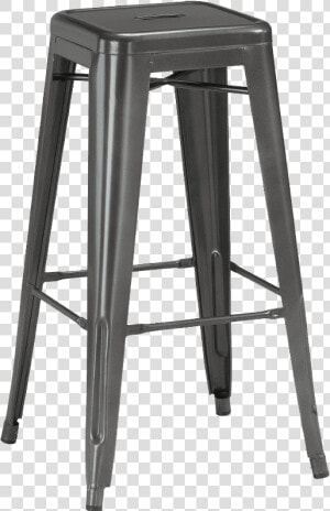 Galvanized Metal Bar Stool  HD Png Download