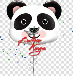 Panda Head   Panda Mylar Balloon  HD Png Download