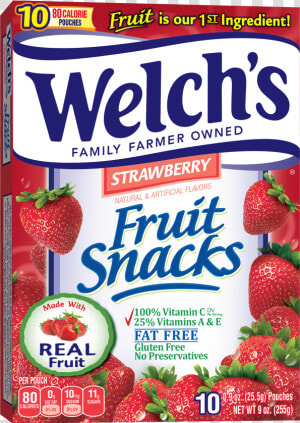 Welch  39 s Strawberry Fruit Snacks  HD Png Download