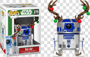 Funko Pop R2d2 Christmas   Transparent Cartoons   Funco Pop Star Wos  HD Png Download