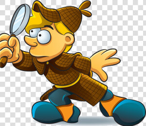 Magnifying Glass Clip Art   Man Magnifying Glass Clipart  HD Png Download