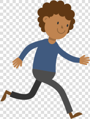 Transparent Scared Man Clipart   Cartoon Man Running Png  Png Download