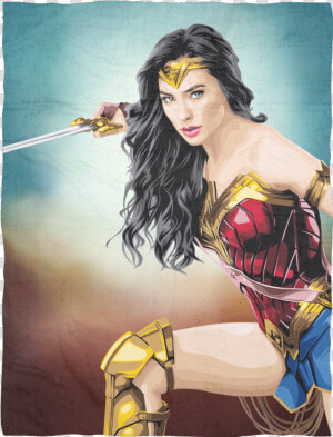 Gal Gadot Wonder Woman  HD Png Download