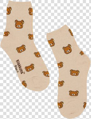  rilakkuma  kawaii  aesthetic  socks  png   Transparent Beige Aesthetic Png  Png Download