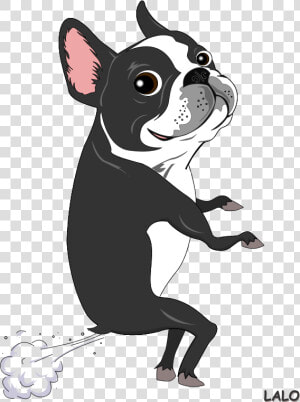 Dog Fart Cliparts   Easy Boston Terrier Drawings  HD Png Download