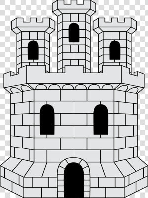 Building  Castle  Fort  Fortification  Heraldry   Heraldry Castle Png  Transparent Png