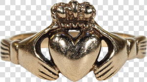 Vintage Irish Claddagh Ring Heart Hands Hallmarked   Irish Claddagh Jewelry Transparent  HD Png Download