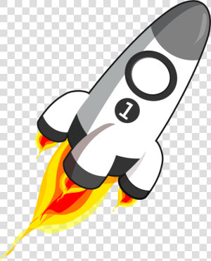 Spaceship Clipart Transparent Background   Cartoon Rocket Blast Off  HD Png Download