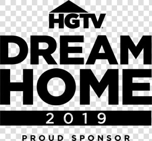 Dh2019 Proudsponsor Vert Black   Hgtv Dream Home Logo  HD Png Download