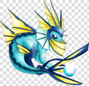 Pokemon Shiny Mega Vaporeon Is A Fictional Character   Mega Vaporeon Png  Transparent Png