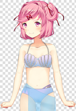 Svg Freeuse Download Natsuki Swimsuit By Misenfisen   Doki Doki Literature Club Natsuki  HD Png Download