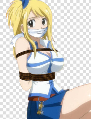 Lucy Heartfilia Tied Up And Gagged By Songokussjsannin8000   Fairy Tail Lucy Anime  HD Png Download