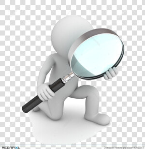 Magnifying Glass Png Man   Person Magnifying Glass Clipart  Transparent Png