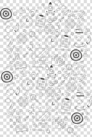 School Elements Clock Of Collection Element Euclidean   Education Vector Background Png  Transparent Png