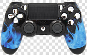 Blue Flame Ps4 Controller   Ps4 Controller Png Transparent  Png Download