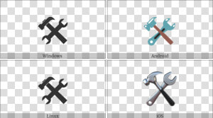 Hammer And Wrench On Various Operating Systems   End Of Ayah Symbol  HD Png Download