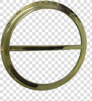 Brass Opening Porthole Only   Circle With Horizontal Line Through It Meaning  HD Png Download