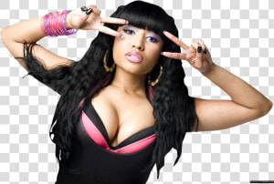 Nicki Minaj 4   Nicki Minaj Curly Hair Bangs  HD Png Download