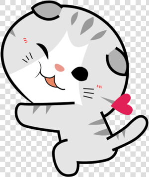 Kawaii Cat Png Clipart   Png Download   Kawaii Cat Sticker Png  Transparent Png