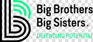 Rbg Tagline Defending Potential Black Green   Big Brothers Big Sisters Puget Sound  HD Png Download