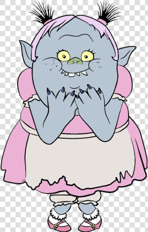 Trolls Bridget Coloring Pages  HD Png Download