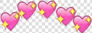 Png Edit Emoji Hearts Glitter   Png Heart Emoji Meme  Transparent Png