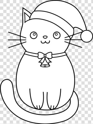 Pusheen Cat Clipart Coloring Pages   Kawaii Easy Cat Drawing  HD Png Download