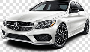 2017 Mercedes benz Amg C43 Sedan White Exterior Model   Amg C43 Sedan 2018  HD Png Download