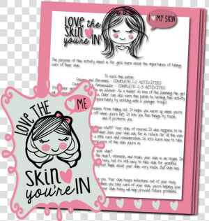  love The Skin Your E In Patch Activity Sheet   Girl Scout Broadway Patches  HD Png Download