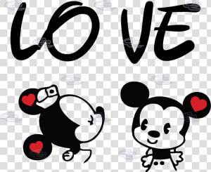 Mickey And Minnie Love Png   Love Mickey Y Minnie  Transparent Png